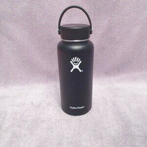 Hydro Flask Wide Mouth Water Bottle 32 oz Stainless Double Wall Handle Leakproof